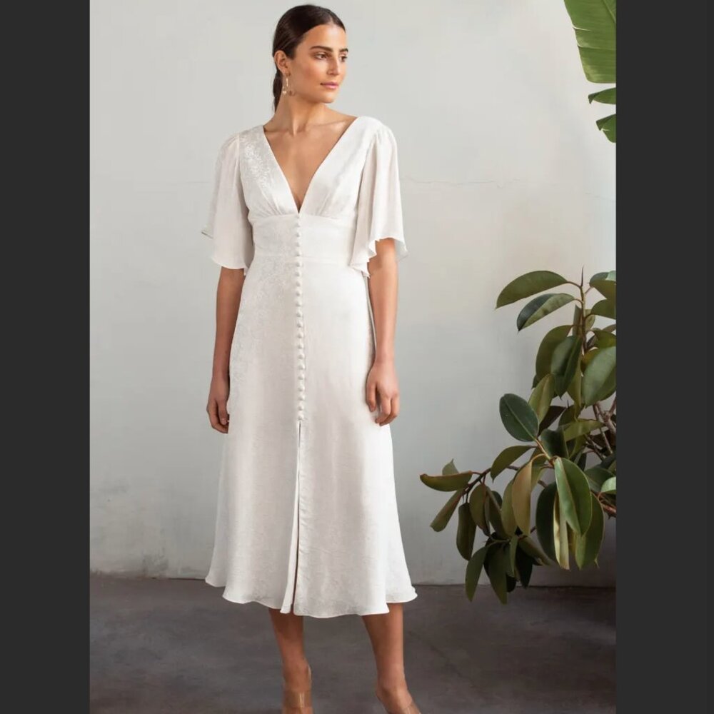 Jenny Yoo Little White Dress: Lucinda